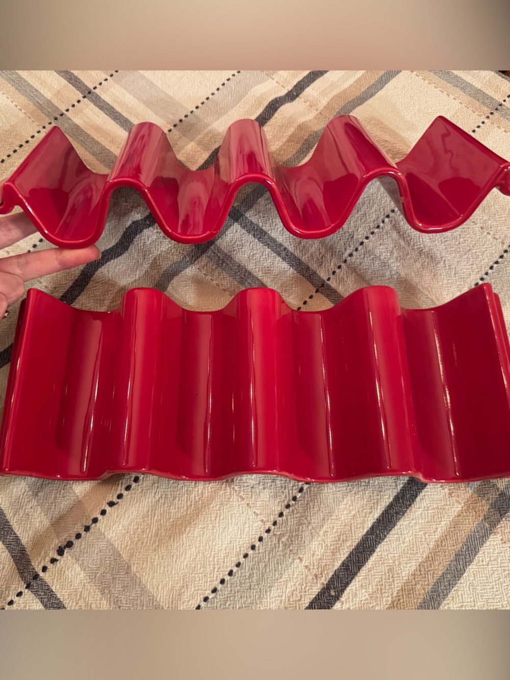 Mesa Mia by Jenny Martinez Set of 2 Stoneware Taco Holders